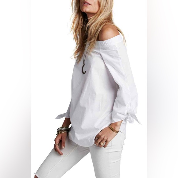 Free People “Show Me Some Shoulder” White Tunic / S / Excellent condition - Picture 3 of 12